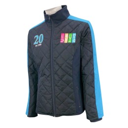 J871   Custom made long sleeve cotton jacket design embroidered seal back collar embroidered logo Australian cotton jacket manufacturer 100% polyester women's decoration waist elastic position winter sports equestrian school women's school uniform J871   Custom made long sleeve cotton jacket design embroidered seal back collar embroidered logo Australian cotton jacket manufacturer 100% polyester women's decoration waist elastic position winter sports equestrian school women's school uniform